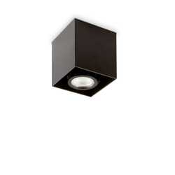 Stropní bodové svítidlo Ideal Lux Mood PL1 D09 Square Nero 243948 GU10 1x28W 9cm hranaté černé