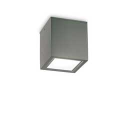 Venkovní stropní přisazené svítidlo Ideal Lux TECHO PL1 BIG ANTRACITE 251516 GU10 1x20W IP54 15cm antracitové