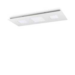 LED Stropní přisazené svítidlo Ideal Lux RELAX PL D110 255941 84W 8100lm 3000K IP20 110cm bílé stmívatelné