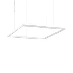 LED Závěsné svítidlo Ideal Lux ORACLE SLIM D70 SQUARE WH 3000K 259178 41W 3300lm 3000K IP20 70cm hranaté bílé