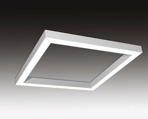 SEC Závěsné LED svítidlo nepřímé osvětlení WEGA-FRAME2-AA-DIM-DALI, 72 W, eloxovaný AL, 1165 x 1165 x 50 mm, 4000 K, 9440 lm 321-B-006-01-00-SP