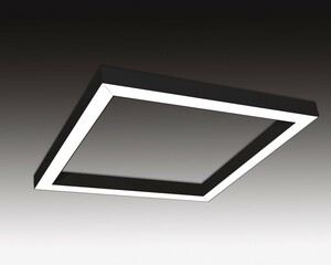 SEC Závěsné LED svítidlo nepřímé osvětlení WEGA-FRAME2-AA-DIM-DALI, 90 W, černá, 1444 x 1444 x 50 mm, 4000 K, 11800 lm 321-B-008-01-02-SP
