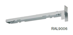 SEC Konzole a trubková závěsná sada pro LEDLUX2-R - konzole kolmo na stěnu šedá RAL 9006 331-B-000-01-00-01-SP