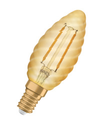 OSRAM Vintage 1906 LED CL BW FIL GOLD 22 non-dim 2,5W/824 E14