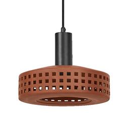 LEDVANCE závěsné svítidlo Clay Windows 1xE27 hnědé 4058075841048