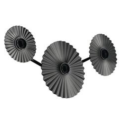 LEDVANCE nástěnné svítidlo Decor Plisse 3xE27 220-240 V tmavě šedé