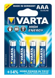 Varta baterie alkalická 1,5V AAA  High Energy 4903 LR03/4BL