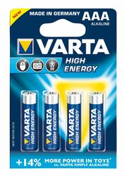 Varta baterie alkalická 1,5V AAA  High Energy 4903 LR03/4BL 10