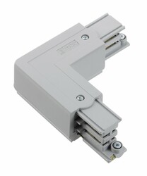 NORDIC ALUMINIUM L-konektor 3-okruhová napájecí lišta GLOBAL Trac XTS34-1 Šedá