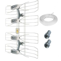 Solight venkovní DVB-T anténa, 42-47dB, VHF/UHF, 6. - 69. kanál HN50