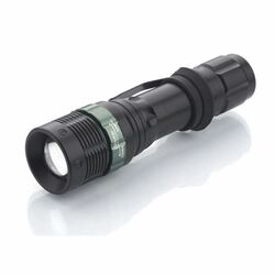 Solight kovová svítilna, 3W CREE LED, černá, fokus, 3x AAA WL09