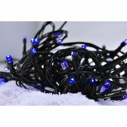 Solight LED vánoční řetěz, 3m, 20xLED, 3x AA, modré světlo, zelený kabel 1V50-B