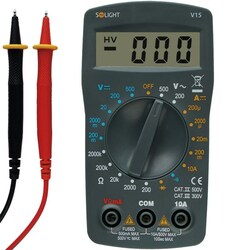 Solight multimetr, max. AC 500V, max. DC 500V / 10A, test diody, bzučák V15 4