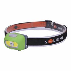 Solight LED čelová svítilna, 3W Cree + 3W COB, 120lm, bílé + červené světlo, 3x AAA WH24