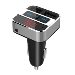 Solight FM transmitter s bluetooth připojením do auta, 2x USB + handsfree BT02