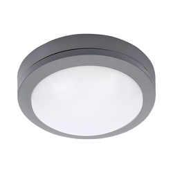 Solight LED venkovní osvětlení kulaté, šedé, 13W, 910lm, 4000K, IP54, 17cm WO746