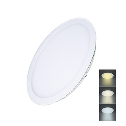 Solight LED mini panel CCT, podhledový, 18W, 1530lm, 3000K, 4000K, 6000K, kulatý WD142