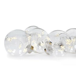 Solight sada LED vánočních koulí s hvězdami, vel. 6cm, 6ks, 30LED,časovač, tester, 3xAA 1V229