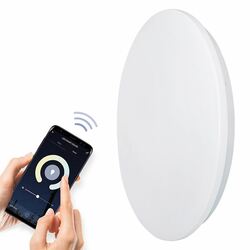 Solight LED SMART WIFI stropní světlo, 28W, 1960lm, 3000-6000K, kulaté, 38cm WO770