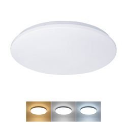 Solight LED stropní světlo Plain, 3CCT, 24W, 1920lm, IP44, kulaté, 38cm WO788-1