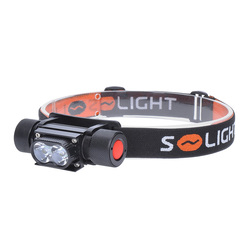 Solight LED čelová nabíjecí svítilna, 650lm, Li-ion, USB WN41