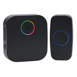 Solight bezdrátový zvonek, do zásuvky, 180m, černý, learning code 1L80B