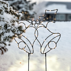 Solight LED venkovní dekorace zvonečky, 100x LED, časovač, 55cm, 3x AA 1V289