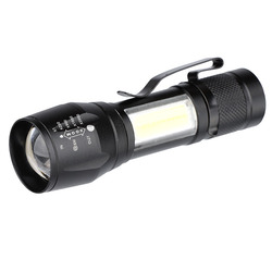 Solight LED kovová svítilna nabíjecí, 150 +60lm, Li-Ion, černá WL115-R
