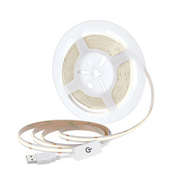 Solight LED COB pásek, 5m, 7W/m, 500lm/m, neutrální bílá, USB napájení, vypínač, 8mm WM62-NW