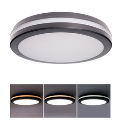 Solight LED osvětlení Gari, 26W, 2340lm, 3CCT, IP65, 30cm, černá WO820-B