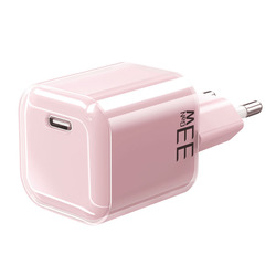 Solight 33W GaN fast charge USB-C adaptér, růžový DC74P