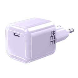 Solight 33W GaN fast charge USB-C adaptér, fialový DC74V