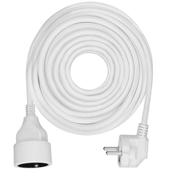 Solight prodlužovací přívod - spojka, 1 zásuvka, 10m, 3 x 1,5mm2, bílá PS06