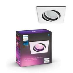 Hue Bluetooth White and Color Ambiance zápustné svítidlo Philips Centura 8719514338920 bílé hranaté GU10 5.7W