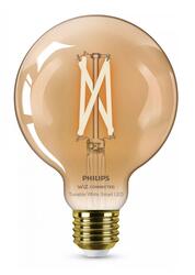 WiZ Smart LED Kulová žárovka Filament oranžová 7 W (ekv. 50 W) 640lm G95 2000-5000K E27