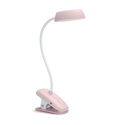 Philips Donutclip stolní LED lampa na klip 1x3W 175lm 4000K IP20 USB, krokové stmívání, růžová