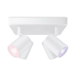 WiZ Imageo bodové LED svítidlo 4x GU10 4,9W 345lm 2200-6500K RGB IP20, bílé