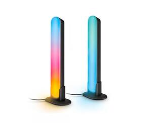 WiZ Bar LED pásek stmívatelný, 2700-5500K, RGB, 30cm, nastavitelná barava světla, černá (2ks)