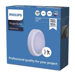 Philips LED nástěnné svítidlo Projectline rnd 1400lm 4000K pohybový senzor IP54