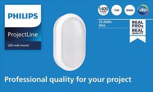 Philips LED nástěnné svítidlo Projectline oval 1400lm 4000K IP65