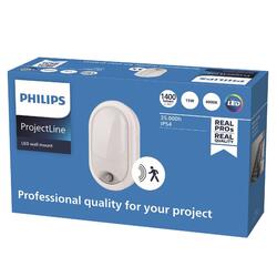 Philips LED nástěnné svítidlo Projectline oval 1400lm 4000K pohybový senzor IP54