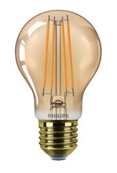 Philips Vintage LED filament žárovka E27 A60 7W (40W) 470lm 1800K nestmívatelná, zlatá