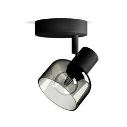 Philips Sleet bodové svítidlo 1x E14 25W bez zdroje 13cm IP20, černé