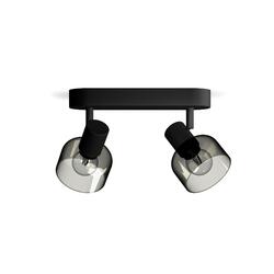 Philips Sleet bodové svítidlo 2x E14 25W bez zdroje 24cm IP20, černé