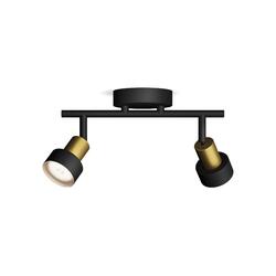 Philips Conduit bodové svítidlo 2x GU10 5W bez zdroje 27,5cm IP20, černé/zlaté