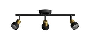 Philips Conduit bodové svítidlo 3x GU10 5W bez zdroje 48,5cm IP20, černé/zlaté
