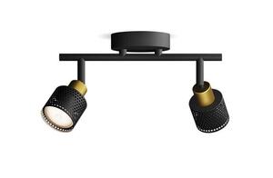 Philips Niall bodové svítidlo 2x GU10 5W bez zdroje 27,5cm IP20, černé