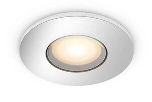 Philips Hue WA Adore koupelnové zápustné svítidlo 1x GU10 LED 4,2W 400lm 2200-6500K 9cm kulaté IP44, chrom