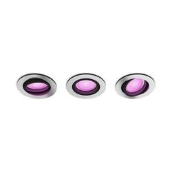 Philips Hue WACA Centura podhledové LED svítidlo 3x GU10 5,7W 350lm 2000-6500K RGB kulaté IP20 hliník