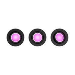 Philips Hue WACA Centura podhledové LED svítidlo 3x GU10 5,7W 350lm 2000-6500K RGB kulaté IP20 černé
